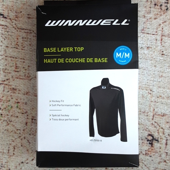 Winnwell Hockey Men's Base Layer Long Sleeve Top (Boxed) Size Medium - Picture 2 of 8
